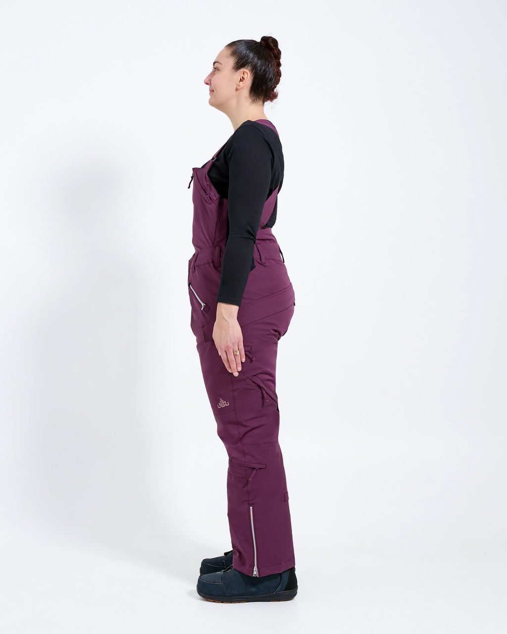 Plum - Zali Snow Bib REGULAR - Nobody's Princess #colour_plum