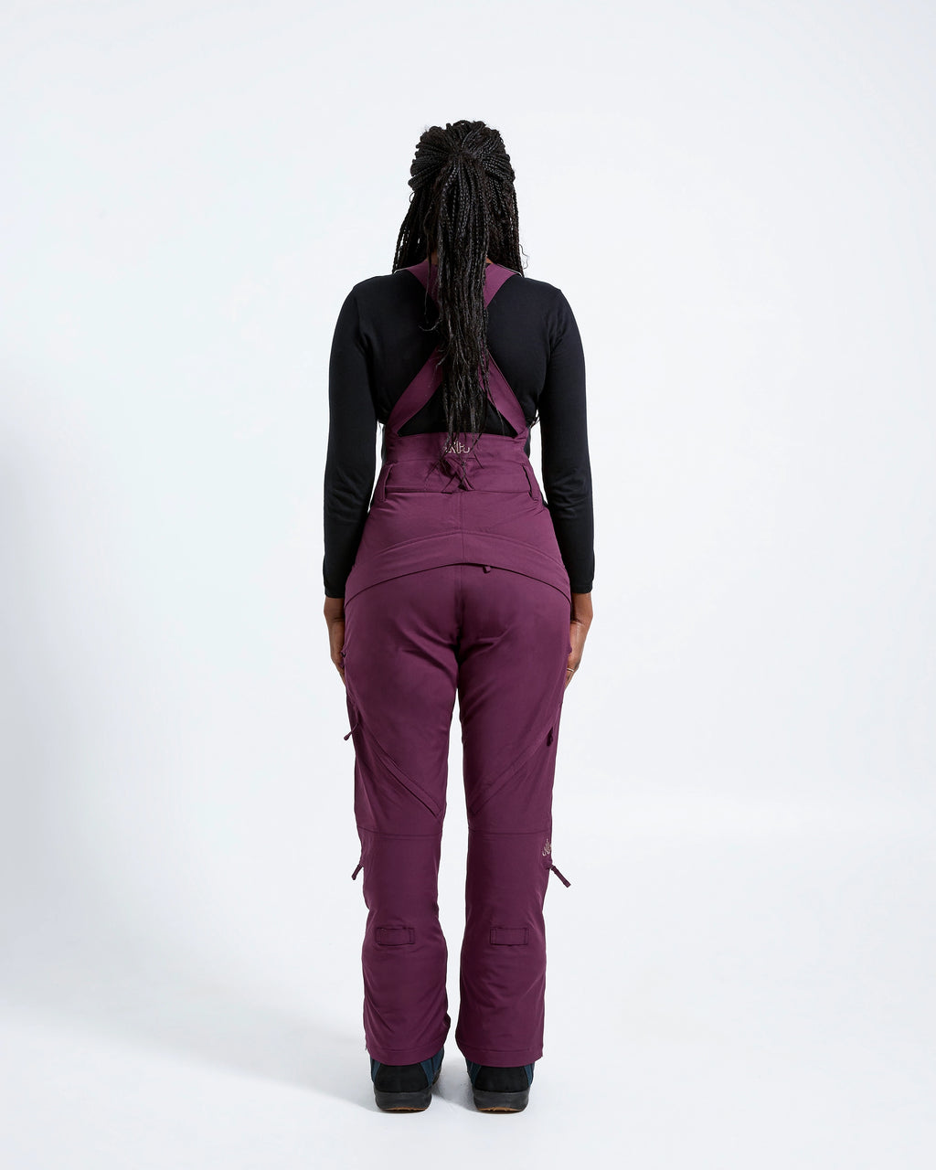 Plum - Zali Snow Bib SHORT - Nobody's Princess #colour_plum