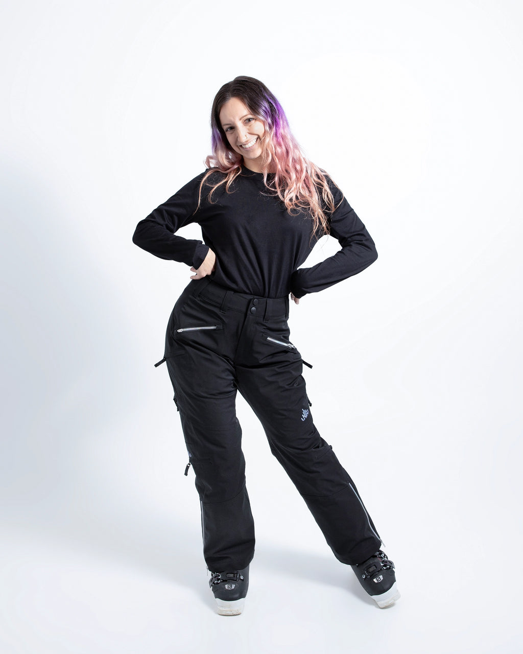 Black - Zali Snow Pant SHORT - Nobody's Princess #colour_black
