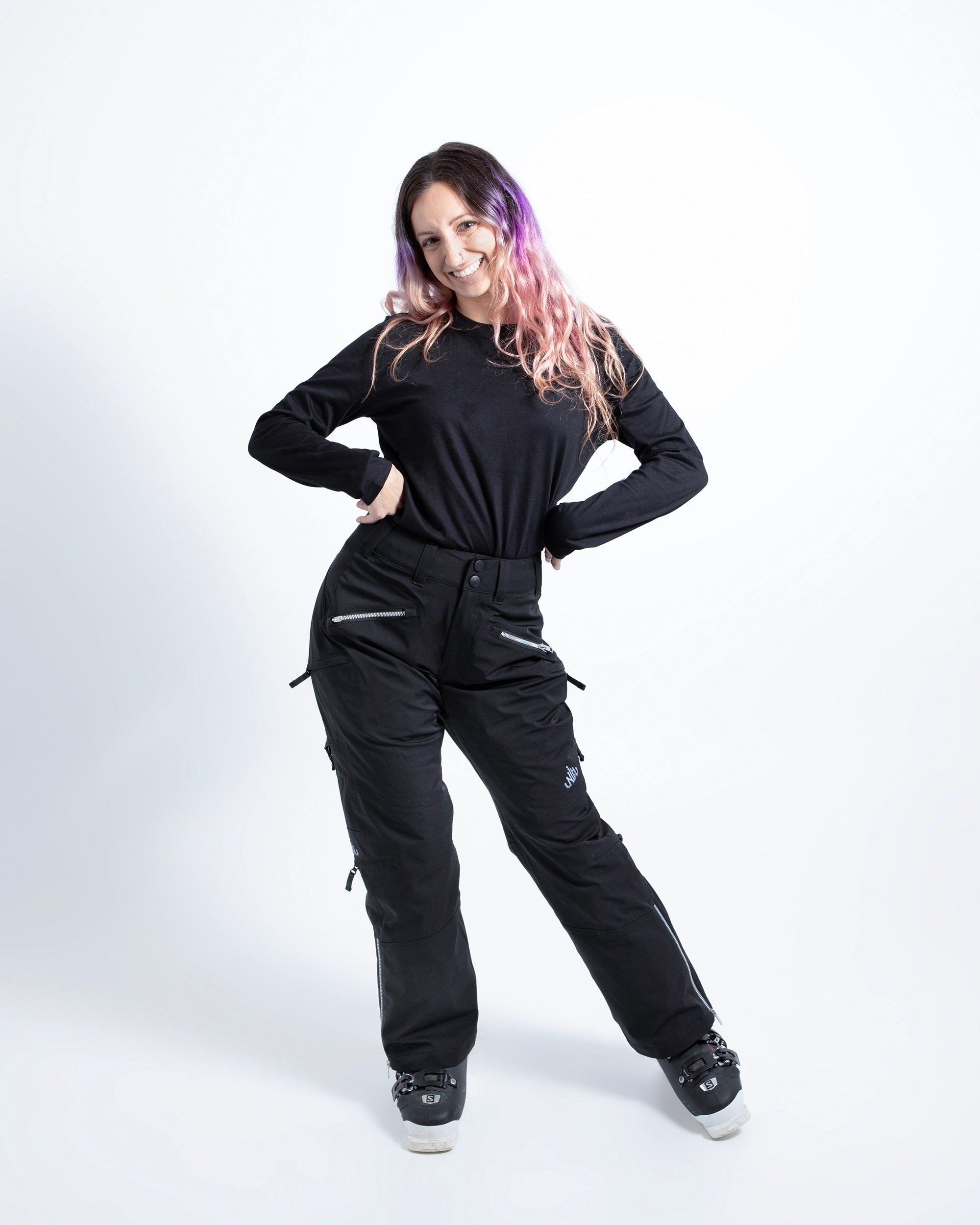 Black - Zali Snow Pant SHORT - Nobody's Princess #colour_black