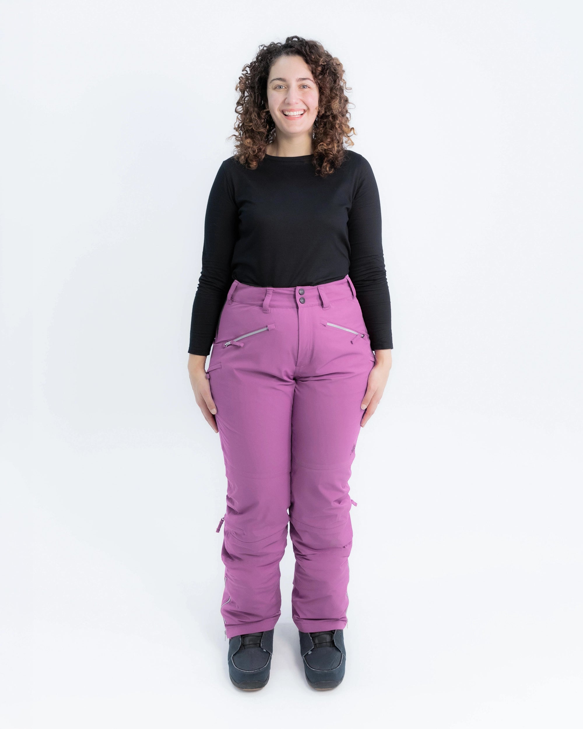 Orchid - Zali Snow Pant TALL - Nobody's Princess $Maria is wearing size AU14/US10 #colour_orchid