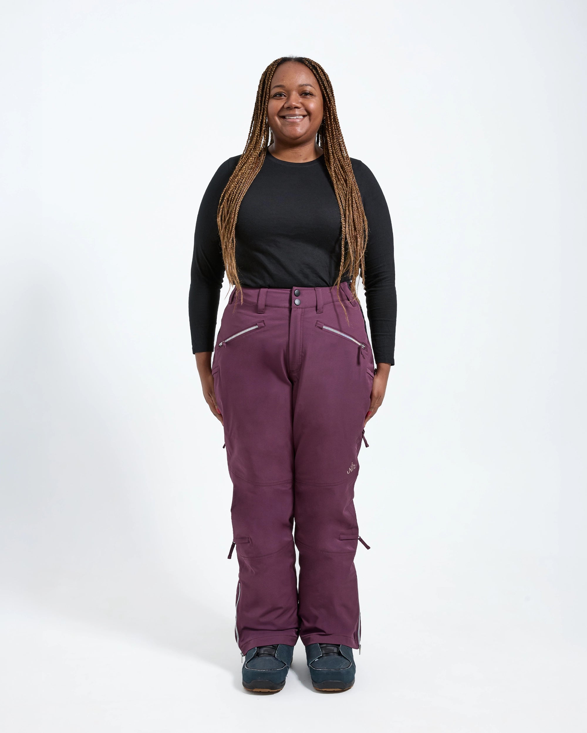 Plum - Zali Snow Pant REGULAR - Nobody's Princess $Luci is wearing size AU14/US10 #colour_plum