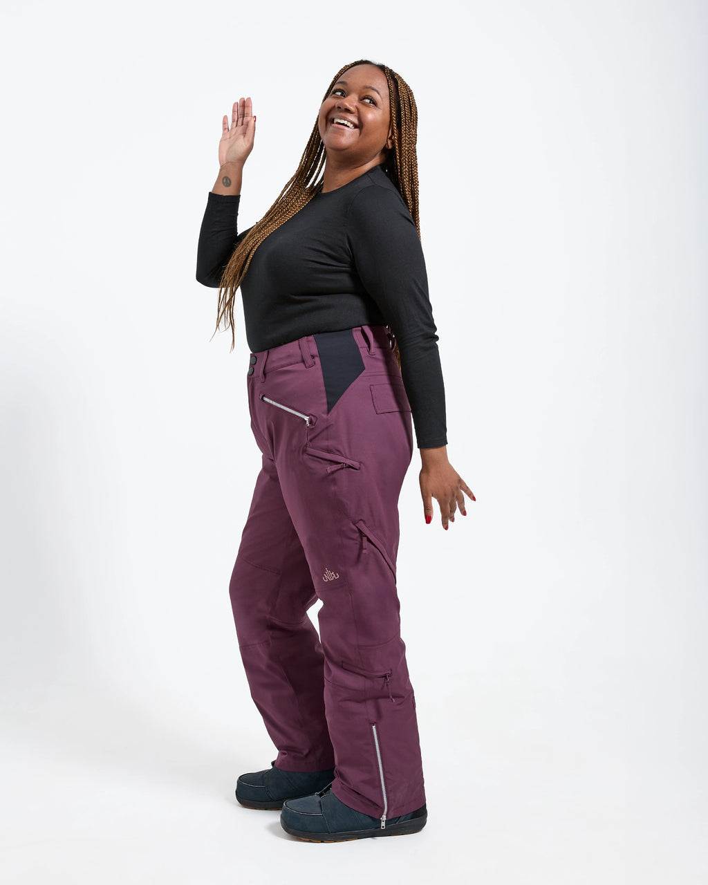 Plum - Zali Snow Pant REGULAR - Nobody's Princess #colour_plum