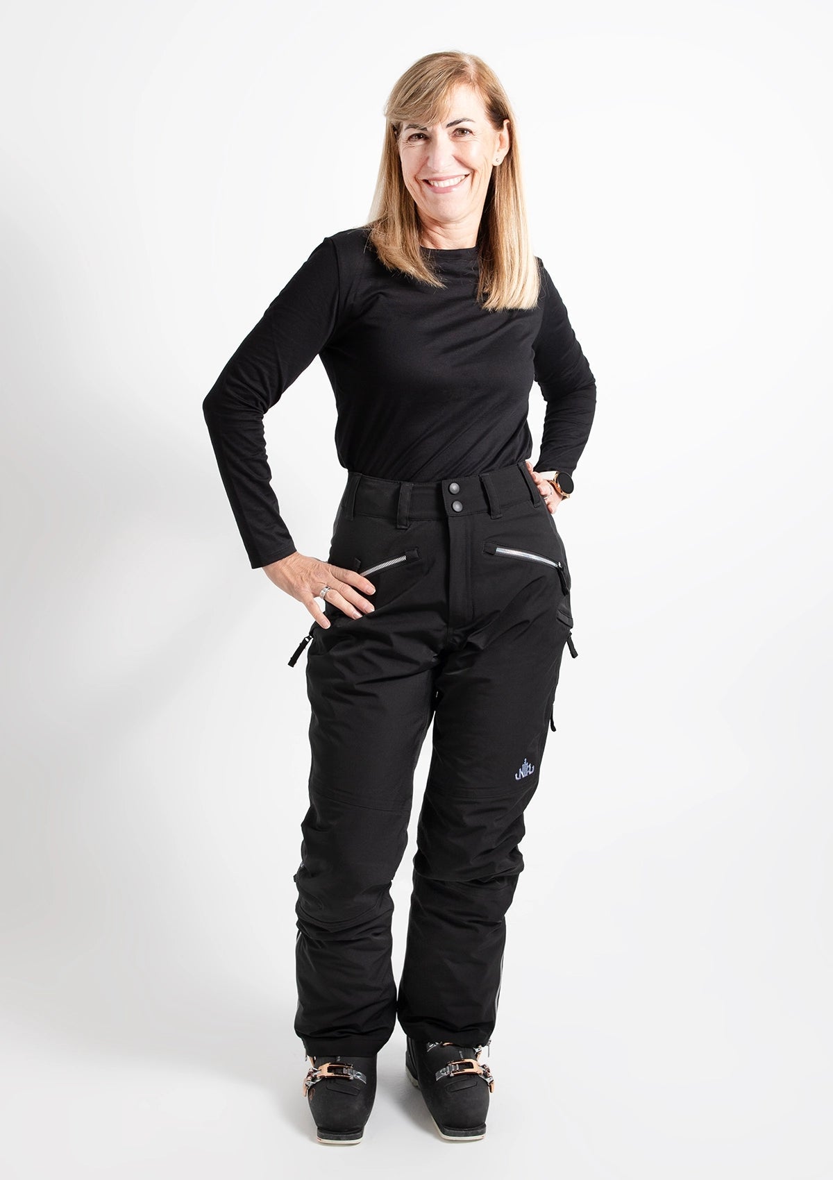 Black - Zali Snow Pant REGULAR - Nobody's Princess #colour_black