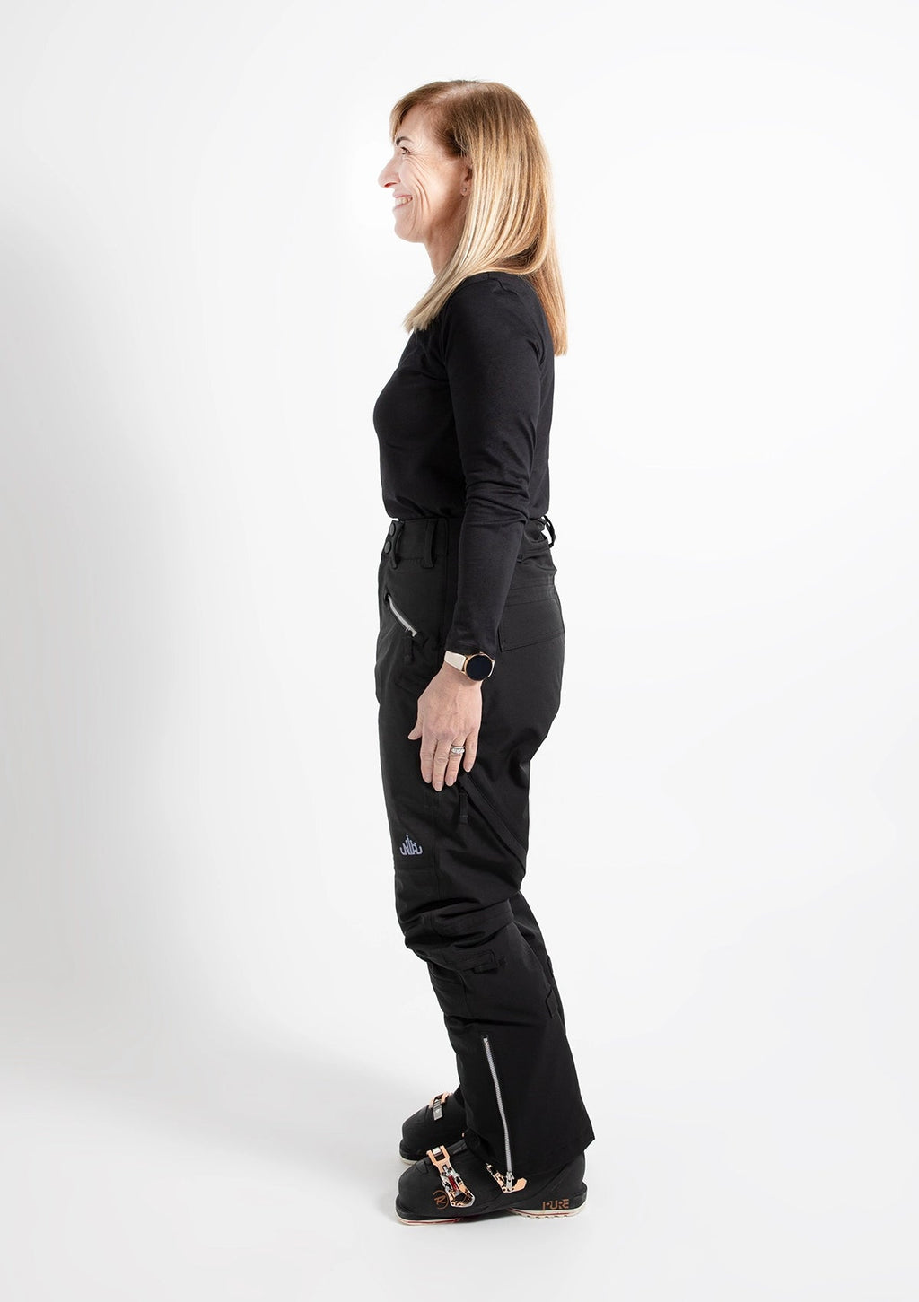 Black - Zali Snow Pant REGULAR - Nobody's Princess #colour_black