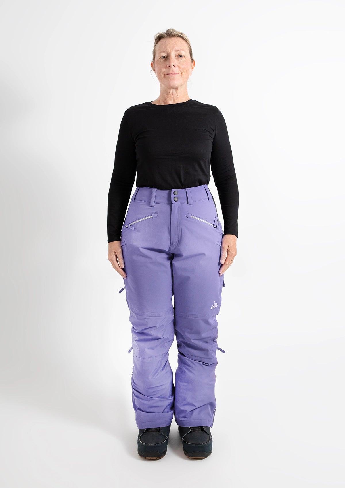 Violet - Zali Snow Pant REGULAR - Nobody's Princess $Monica is wearing size AU12/US8 #colour_violet