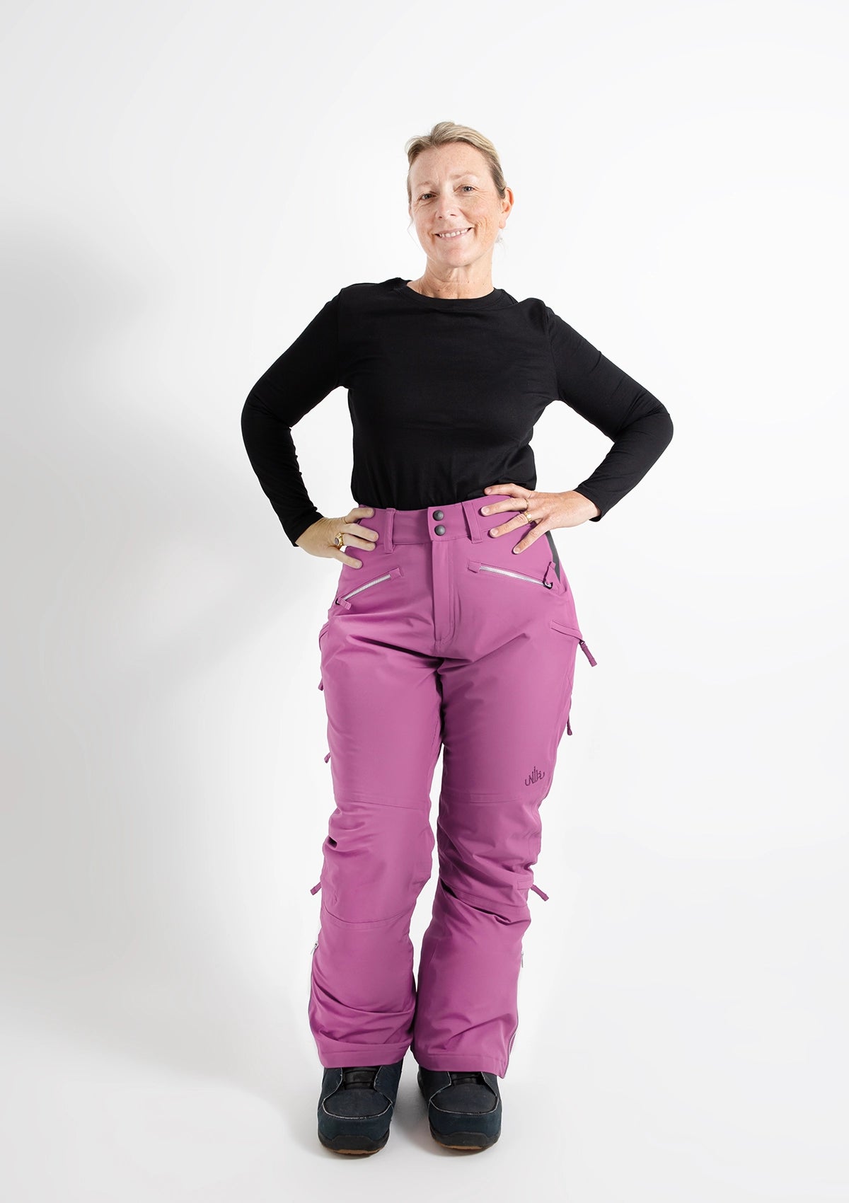 Orchid - Zali Snow Pant REGULAR - Nobody's Princess $Monica is wearing size AU12/US8  #colour_orchid