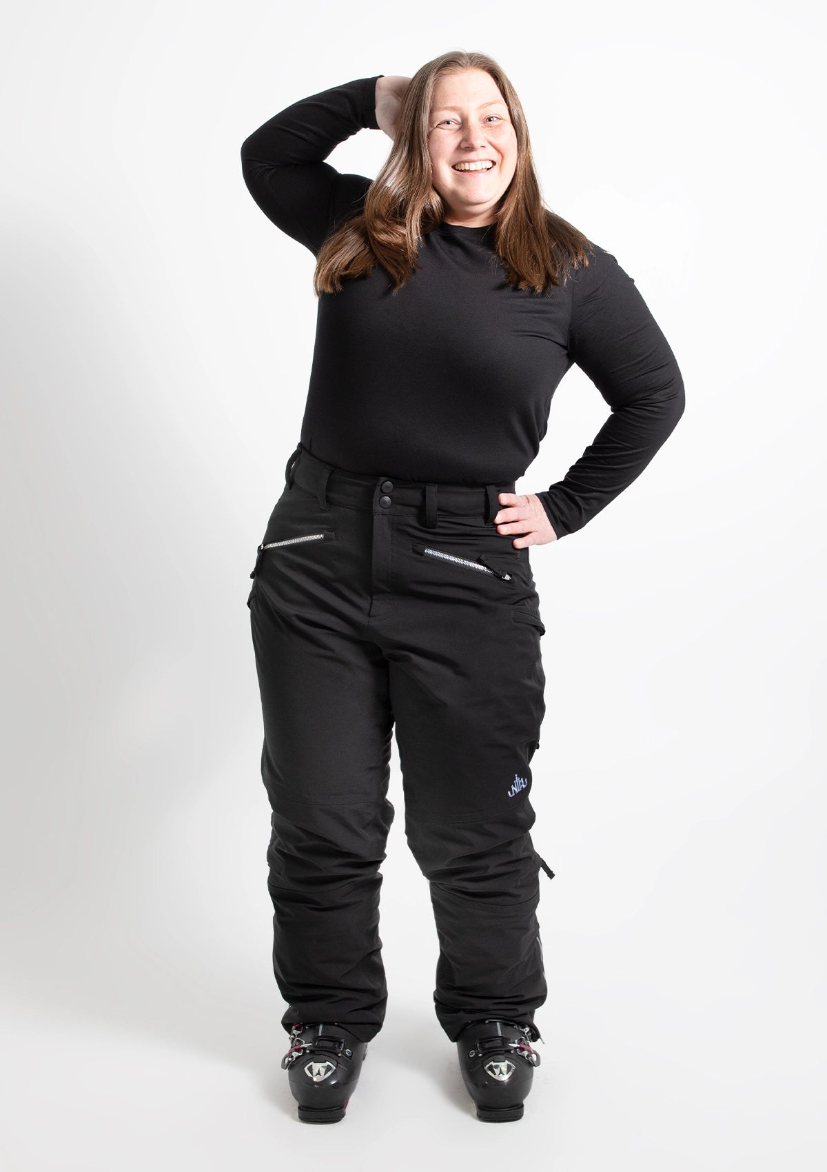 Black - Zali Snow Pant TALL - Nobody's Princess $Janine is wearing size AU14/US10 #colour_black