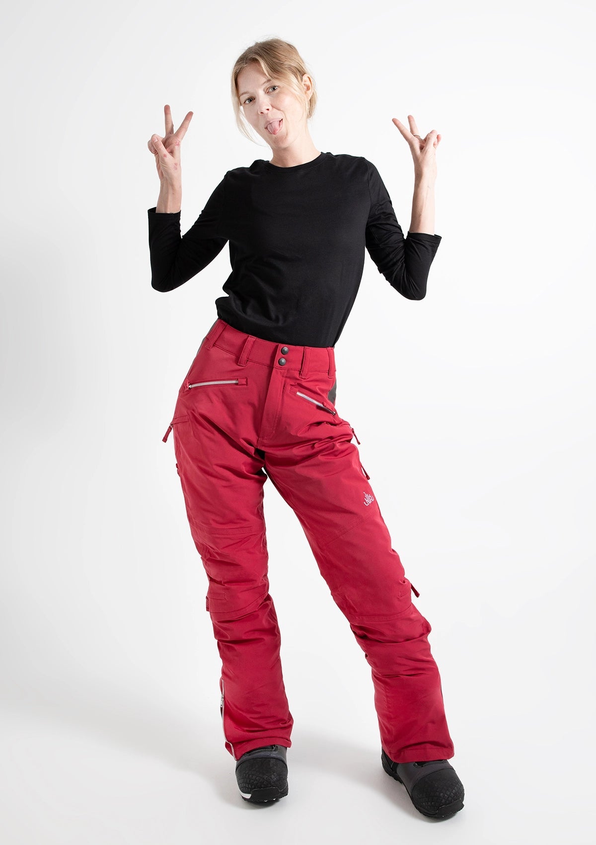 Raspberry - Zali Snow Pant TALL - Nobody's Princess  $Nicki is wearing size AU8/US4 #colour_raspberry