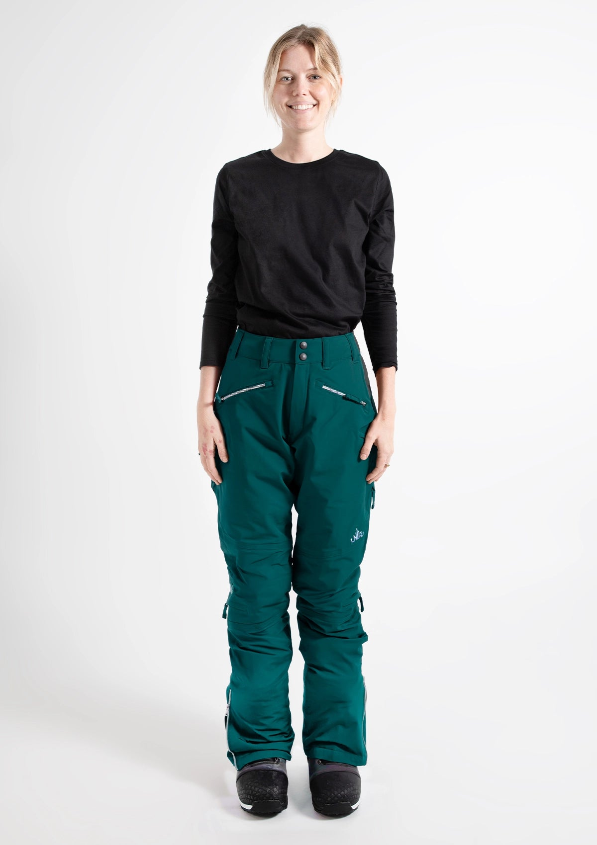 Moss - Zali Snow Pant TALL - Nobody's Princess $Nicki is wearing size AU8/US4 #colour_moss