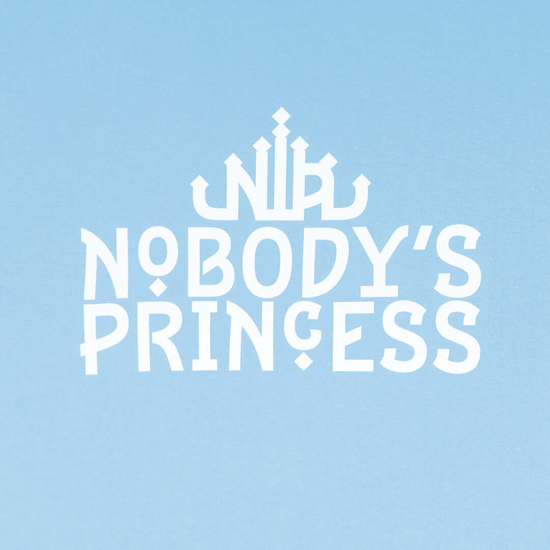 Basic Logo Tee - White Print - Nobody's Princess