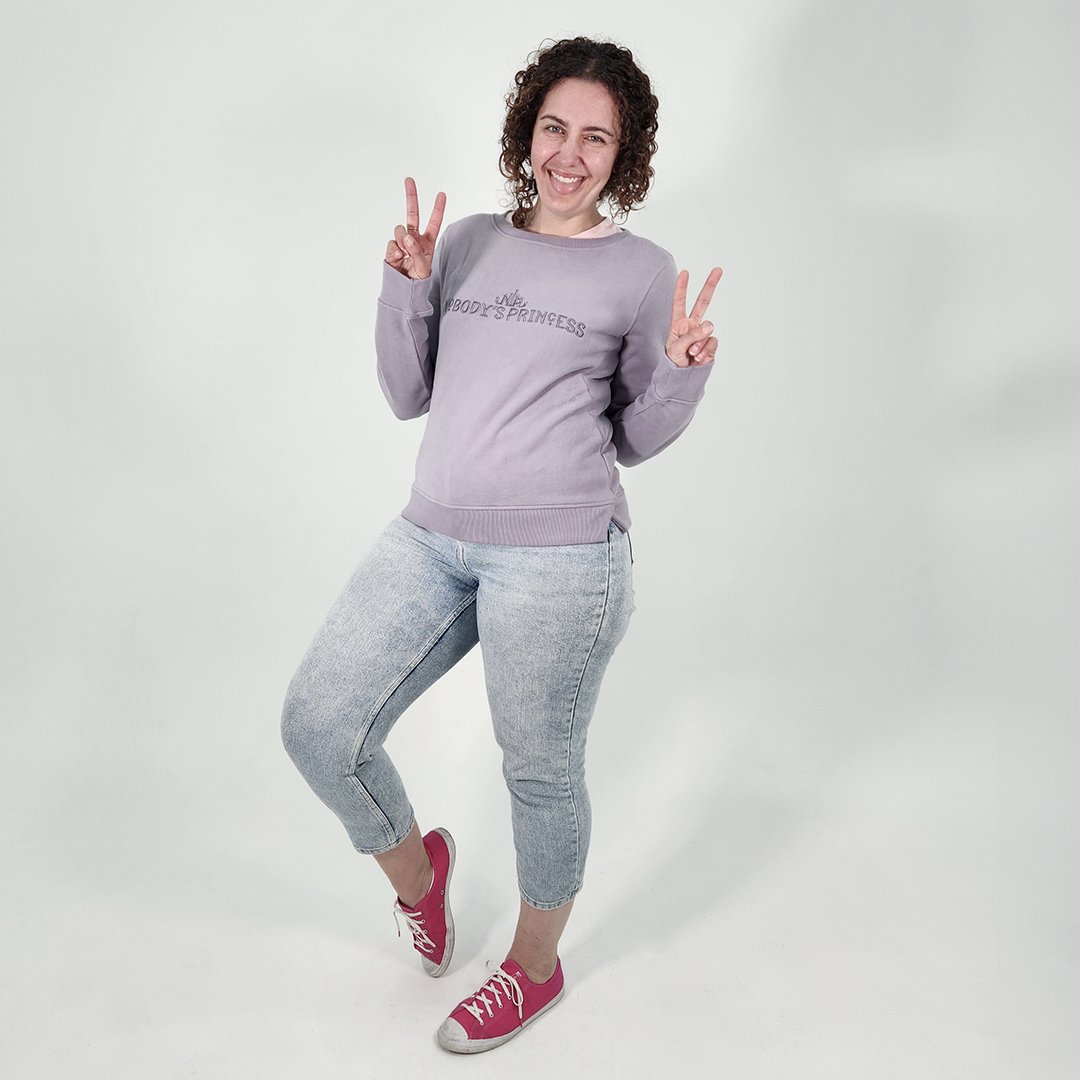 Crew Neck Jumper - Dusty Lilac - Nobody's Princess