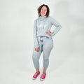 Crop Hoodie - Mist - Nobody's Princess  $Maria is wearing size AU12/US08 #colour_mist