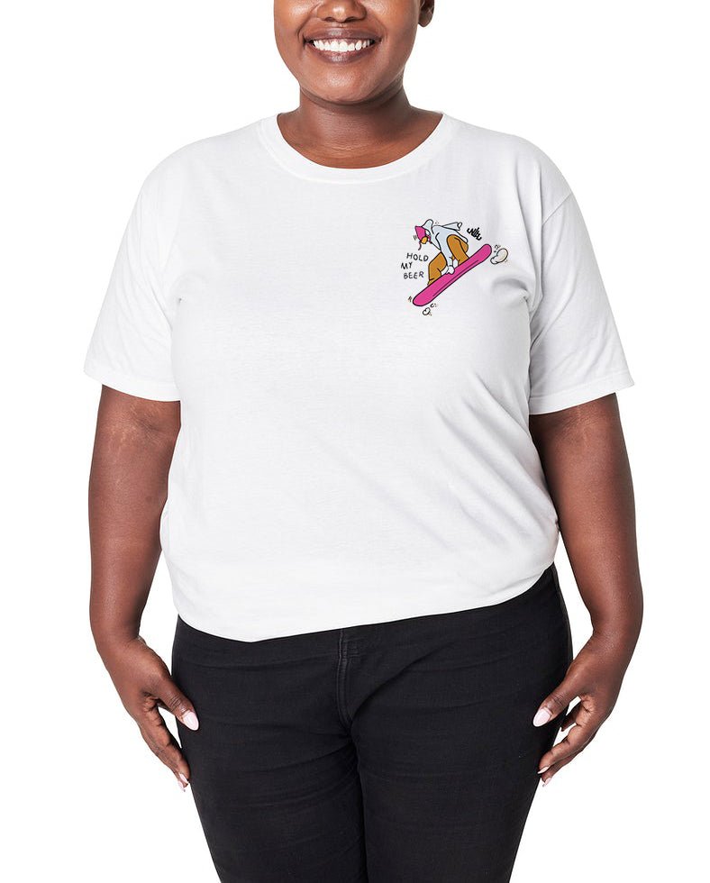 Hold My Beer Snowboarder Tee - Nobody's Princess