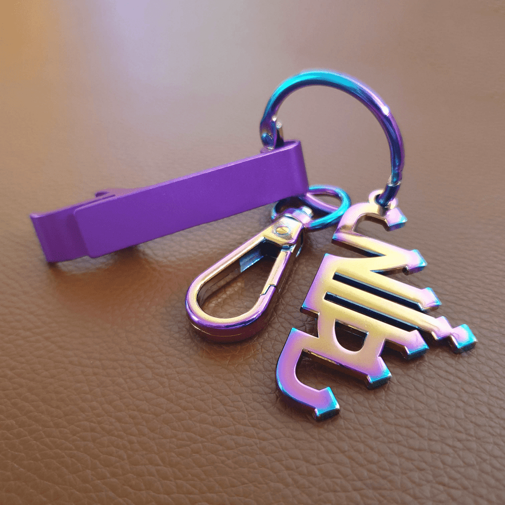 Iridescent Keyring with Bottle Opener - Nobody's Princess
